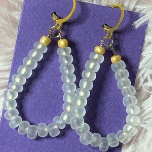 All Frosted White (Gold Hooks)